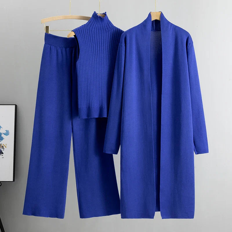 Luxurious 3-Piece Knitted Co-Ord Set