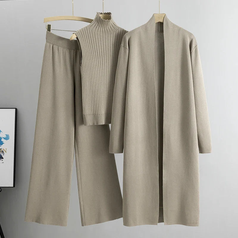 Luxurious 3-Piece Knitted Co-Ord Set