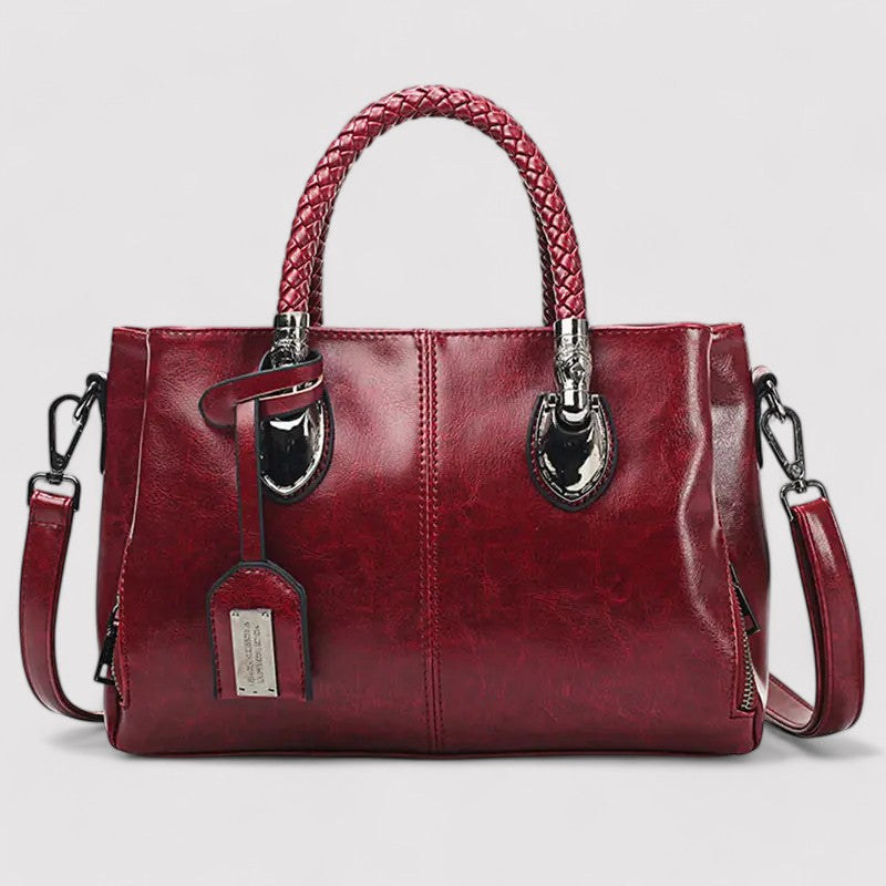 NuMode | Women's Signature Boston Waxed Leather Handbag