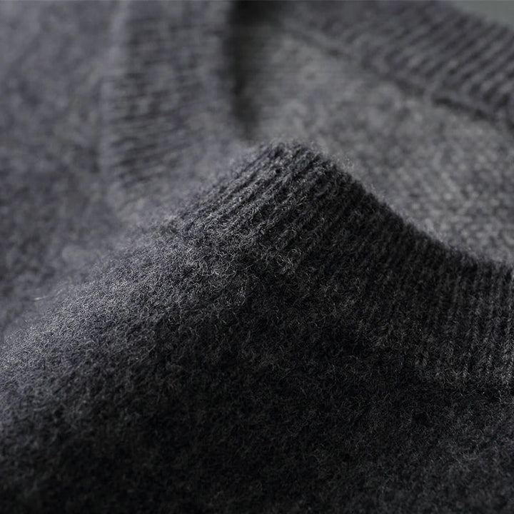Close-up of dark gray textured fabric