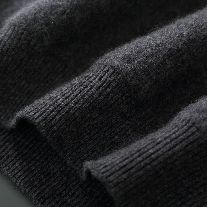 Close-up of dark gray fabric with texture