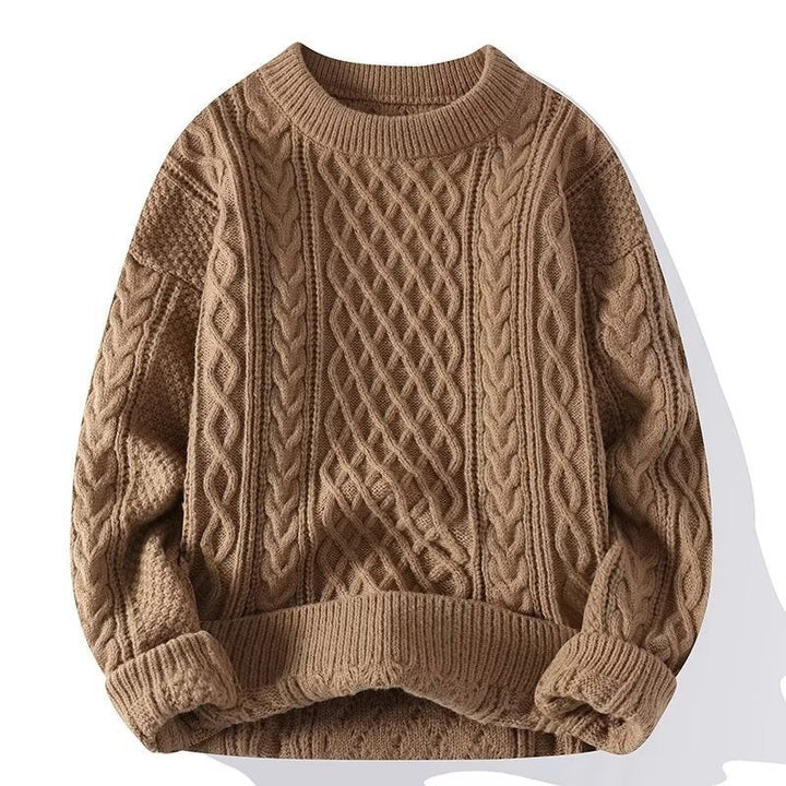 Men's Artisan Knit Sweater – Anti-Pilling & Breathable Design