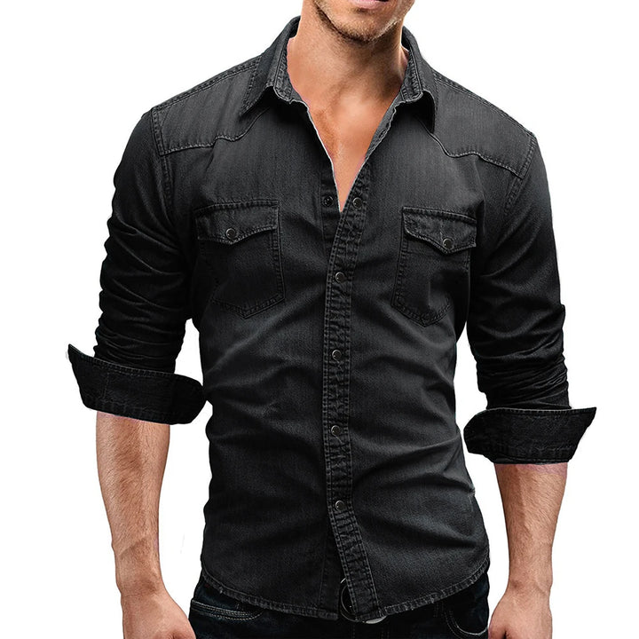 Men’s Long Sleeve Denim Shirt