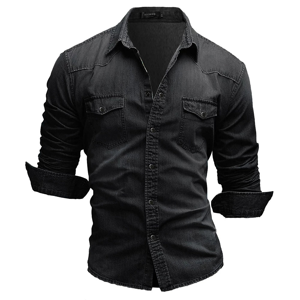 Men’s Long Sleeve Denim Shirt
