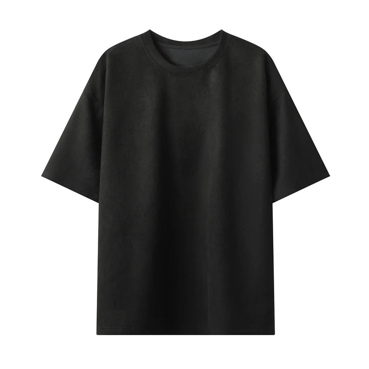 Men's Short-Sleeve Suede T-Shirt