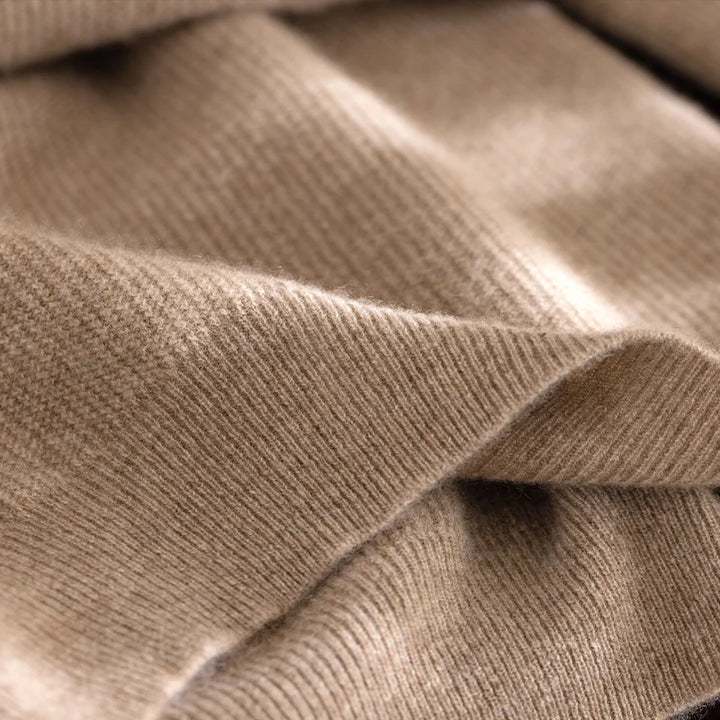 Close-up of beige fabric with a textured pattern