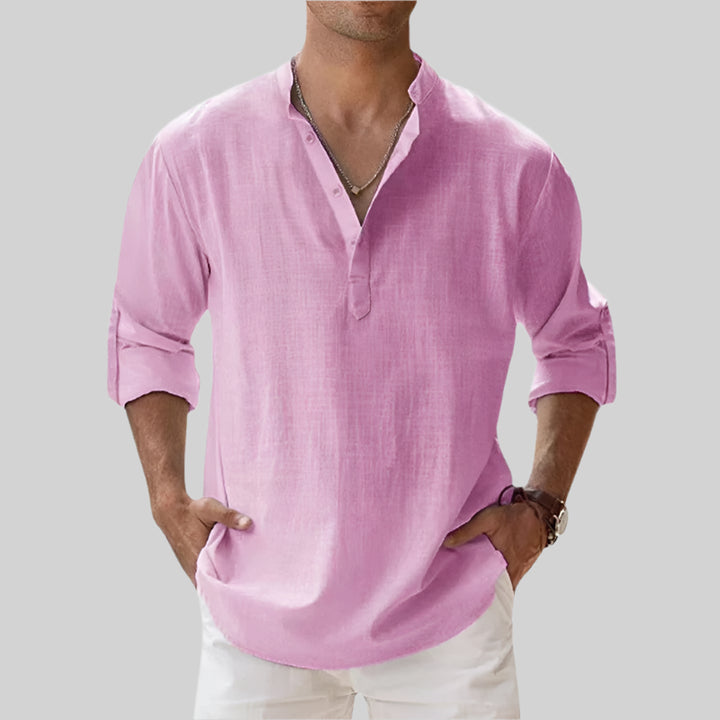 Men's Cotton Long-Sleeve Shirt