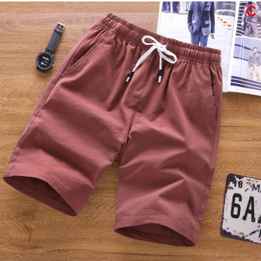 Men's Drawstring Cotton Blend Shorts