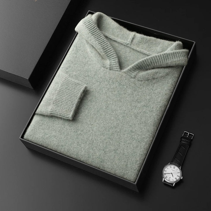 Men's Cashmere Knit Hoodie