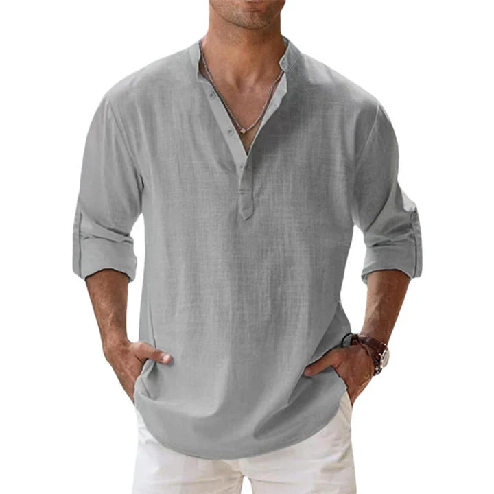 Men's Cotton Long-Sleeve Shirt