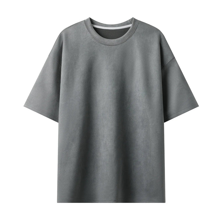 Men's Short-Sleeve Suede T-Shirt