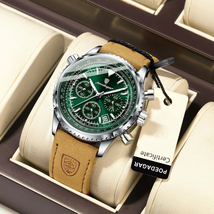 NuMode | Men's Leather Chronograph Watch