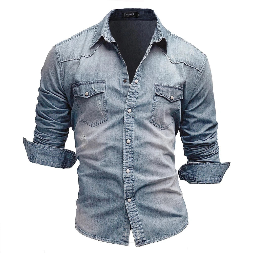 Men’s Long Sleeve Denim Shirt