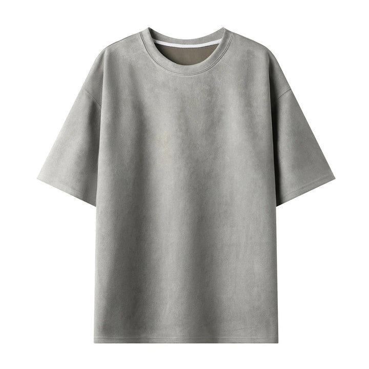 Men's Short-Sleeve Suede T-Shirt