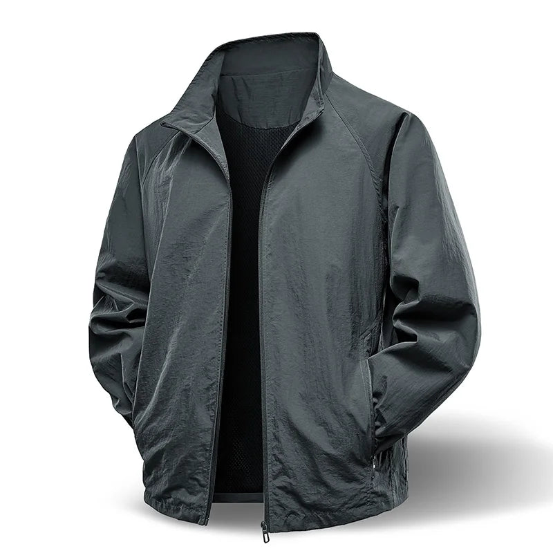 Gray jacket on a white background