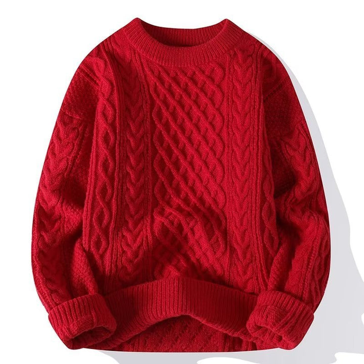 Men's Artisan Knit Sweater – Anti-Pilling & Breathable Design