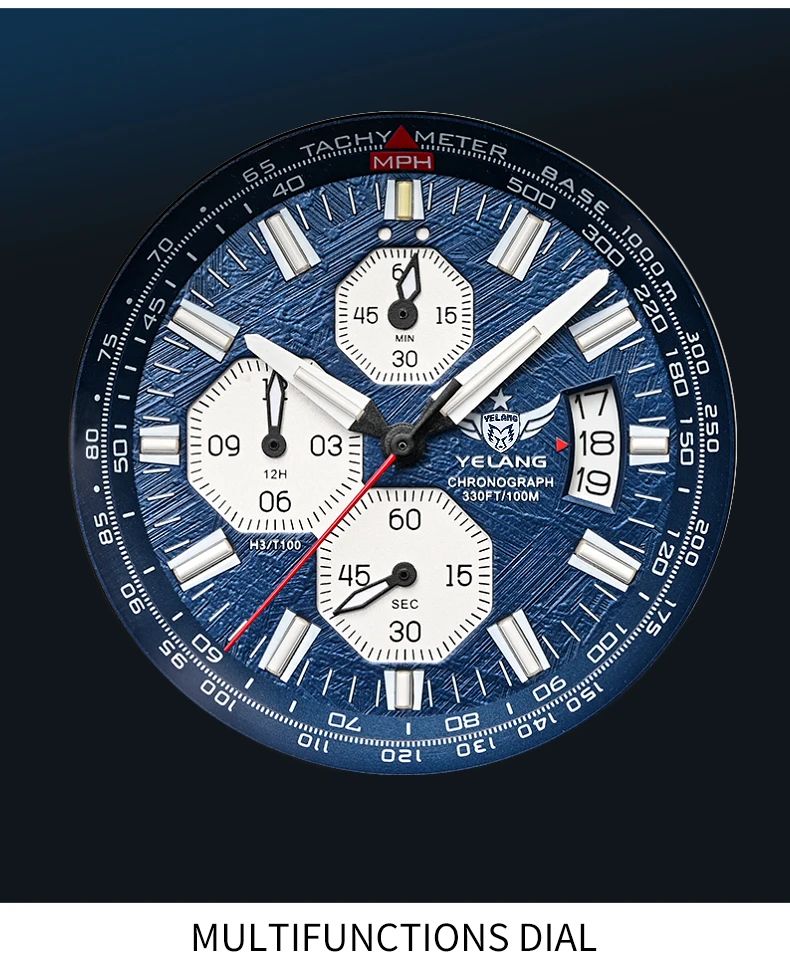 Men Stainless Steel Chronograph Watch