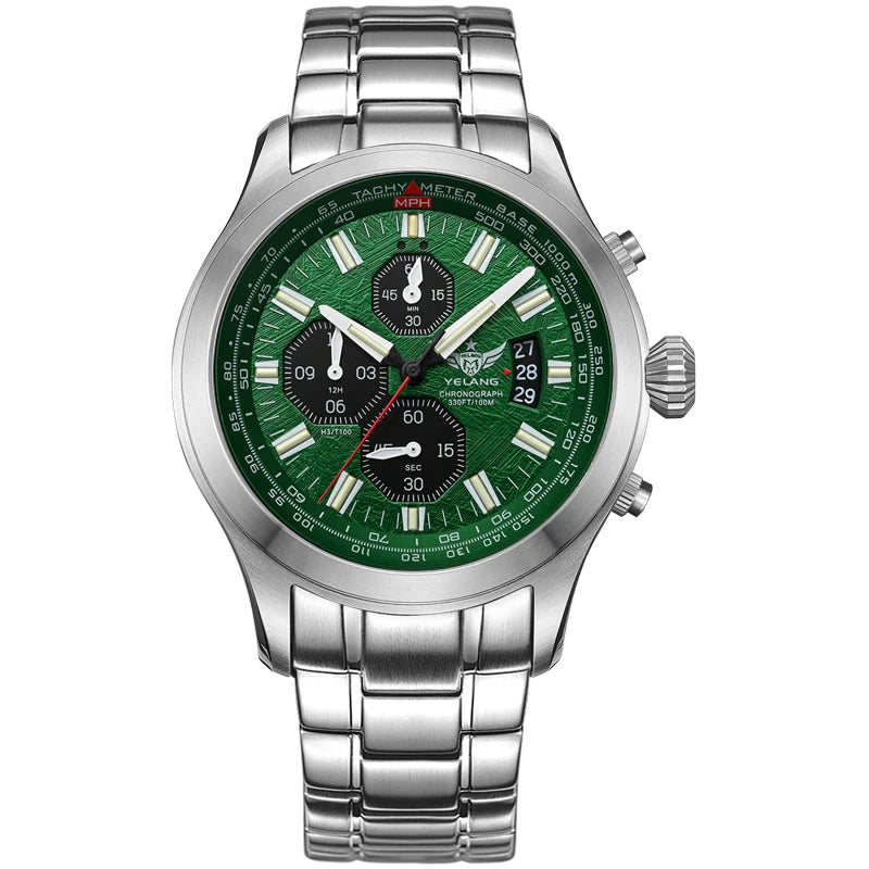 Men Stainless Steel Chronograph Watch