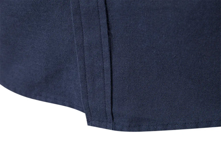 Men's Stand Collar Cotton Shirt