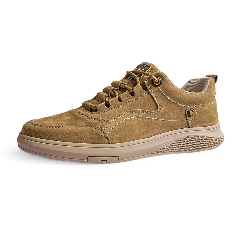 Brown sneaker on a white background