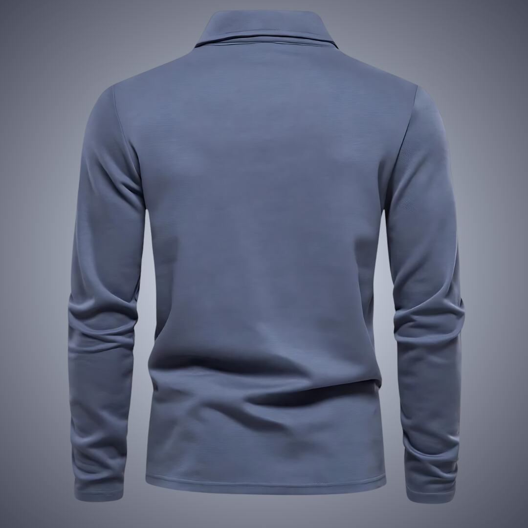 Terry Knit V-neck Polo