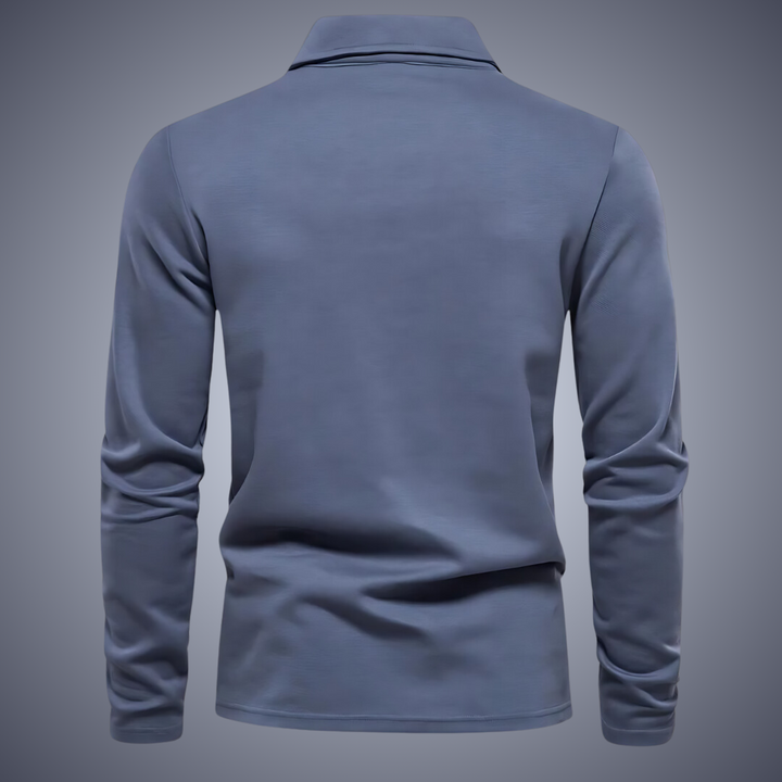 Terry Knit V-neck Polo