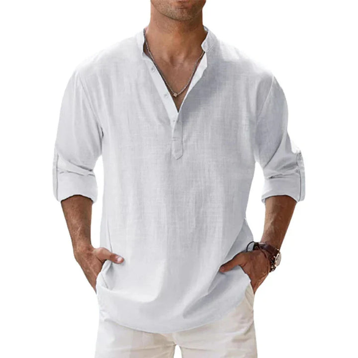 Men's Cotton Long-Sleeve Shirt