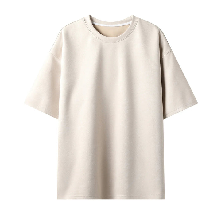 Men's Short-Sleeve Suede T-Shirt