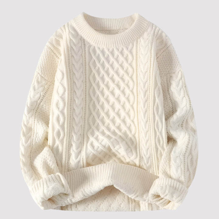 Men's Artisan Knit Sweater – Anti-Pilling & Breathable Design