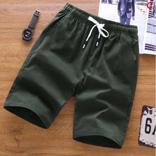 Men's Drawstring Cotton Blend Shorts