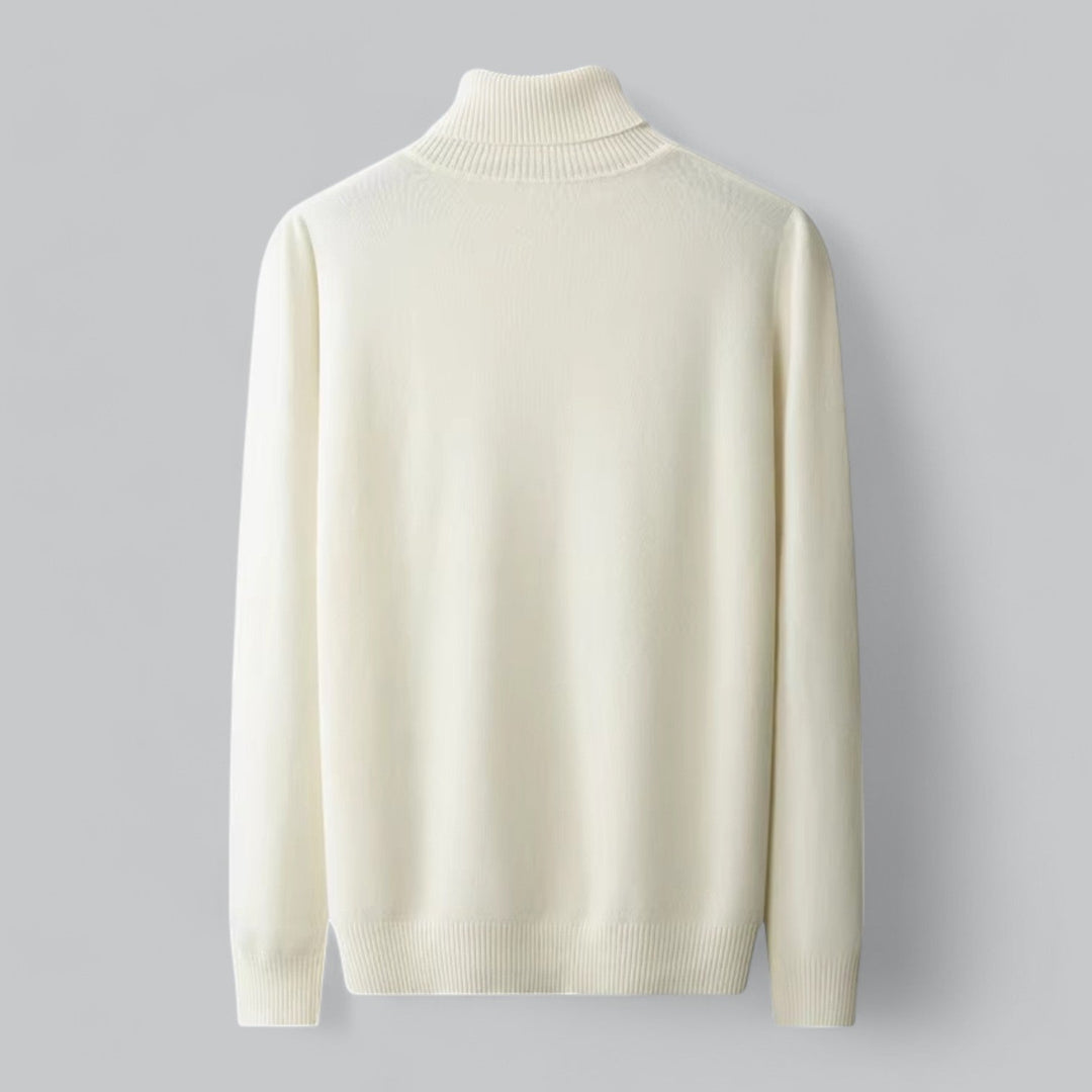 Men's Luxury Wool Blend Turtleneck Sweater