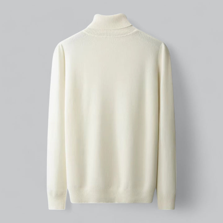 Men's Luxury Wool Blend Turtleneck Sweater