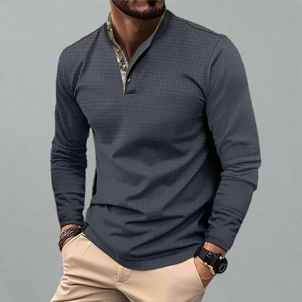  Men's Refined Cotton Long Sleeve Shirt