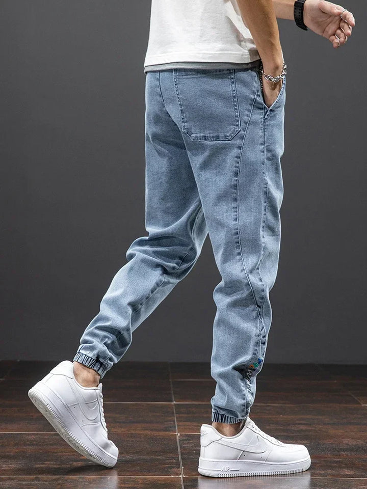 Mens Baggy Cargo Denim Jeans
