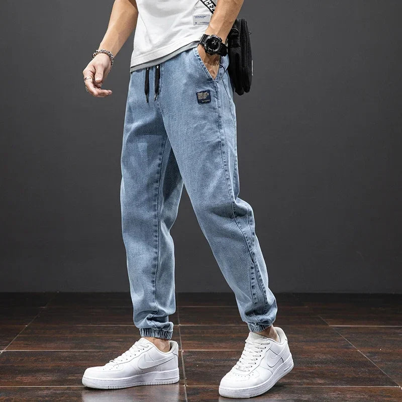 Mens Baggy Cargo Denim Jeans