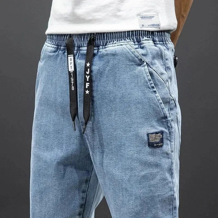 Mens Baggy Cargo Denim Jeans