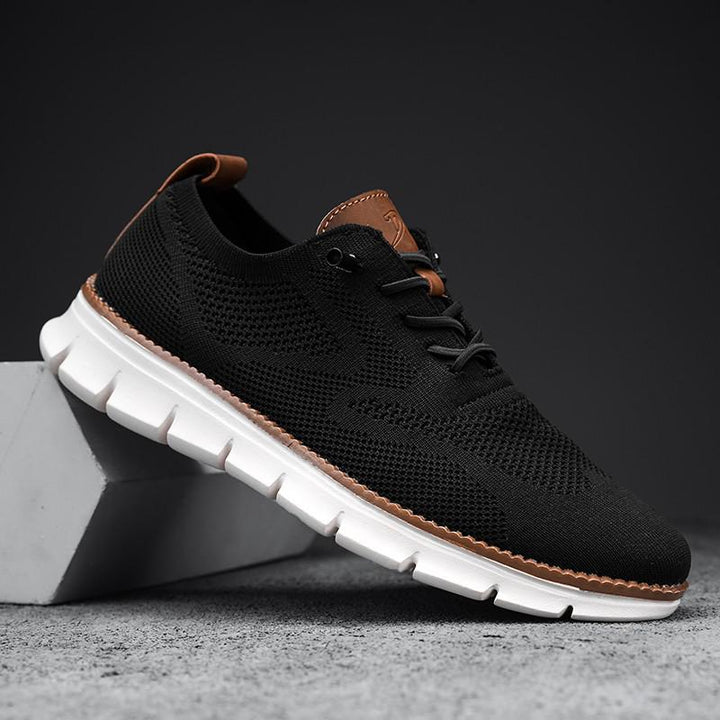 Men’s Breathable Knit Canvas Sneakers  