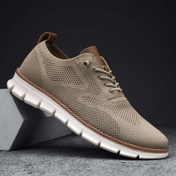 Men’s Breathable Knit Canvas Sneakers  