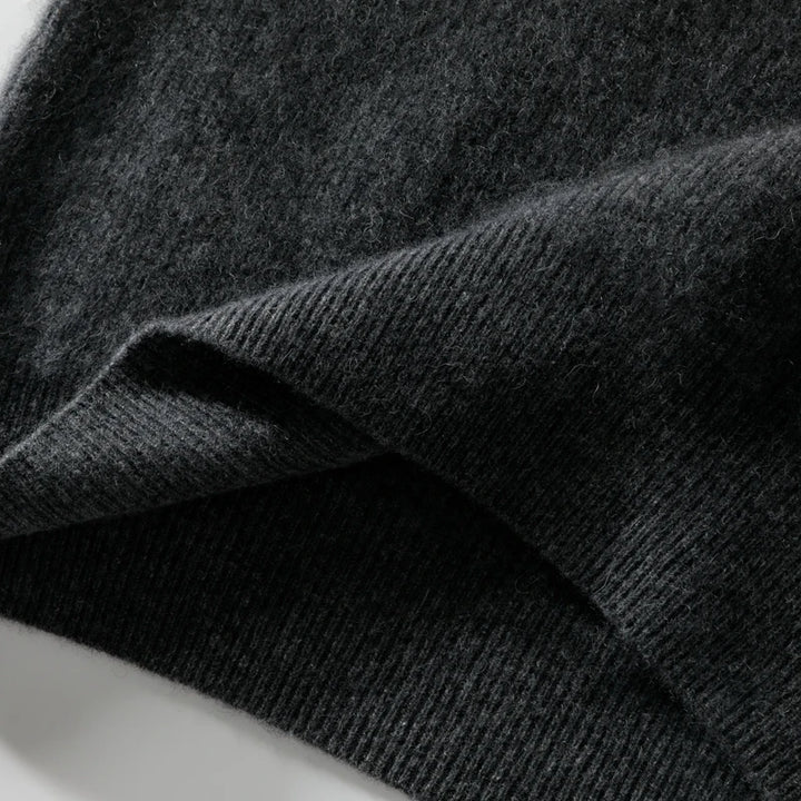 Close-up of dark gray fabric texture