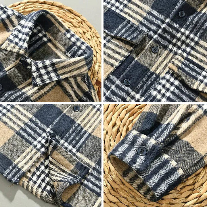 Men’s Classic Flannel Plaid Shirt
