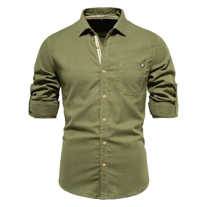 Men's Cotton Twill Single Pocket Shirt