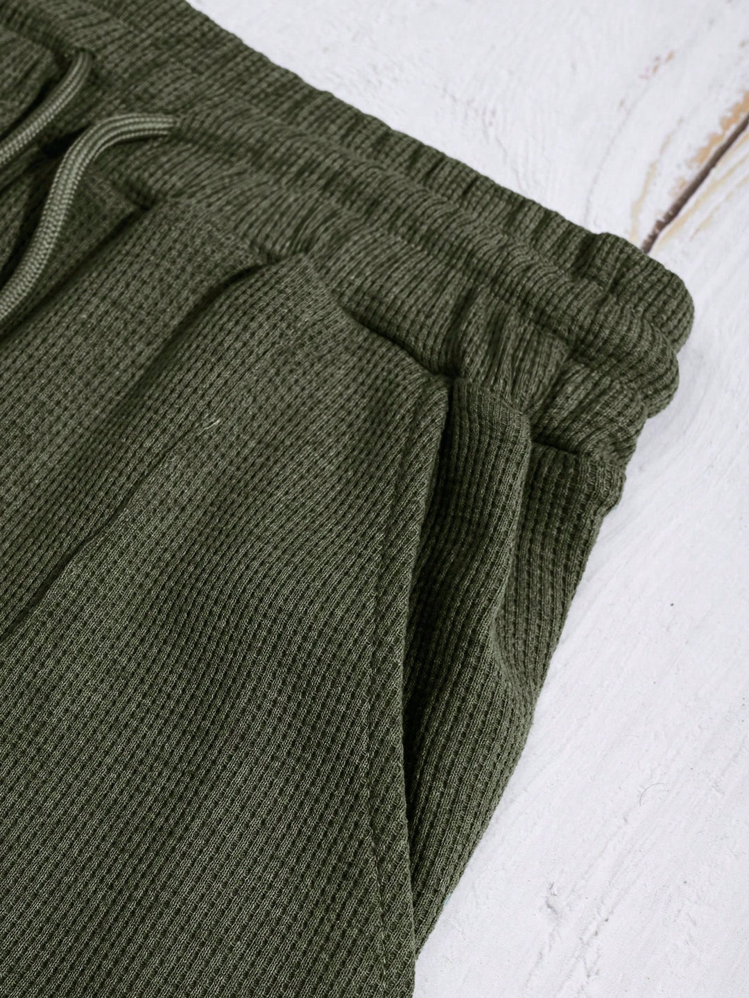 Mens Cotton Waffle Short Sleeve Set
