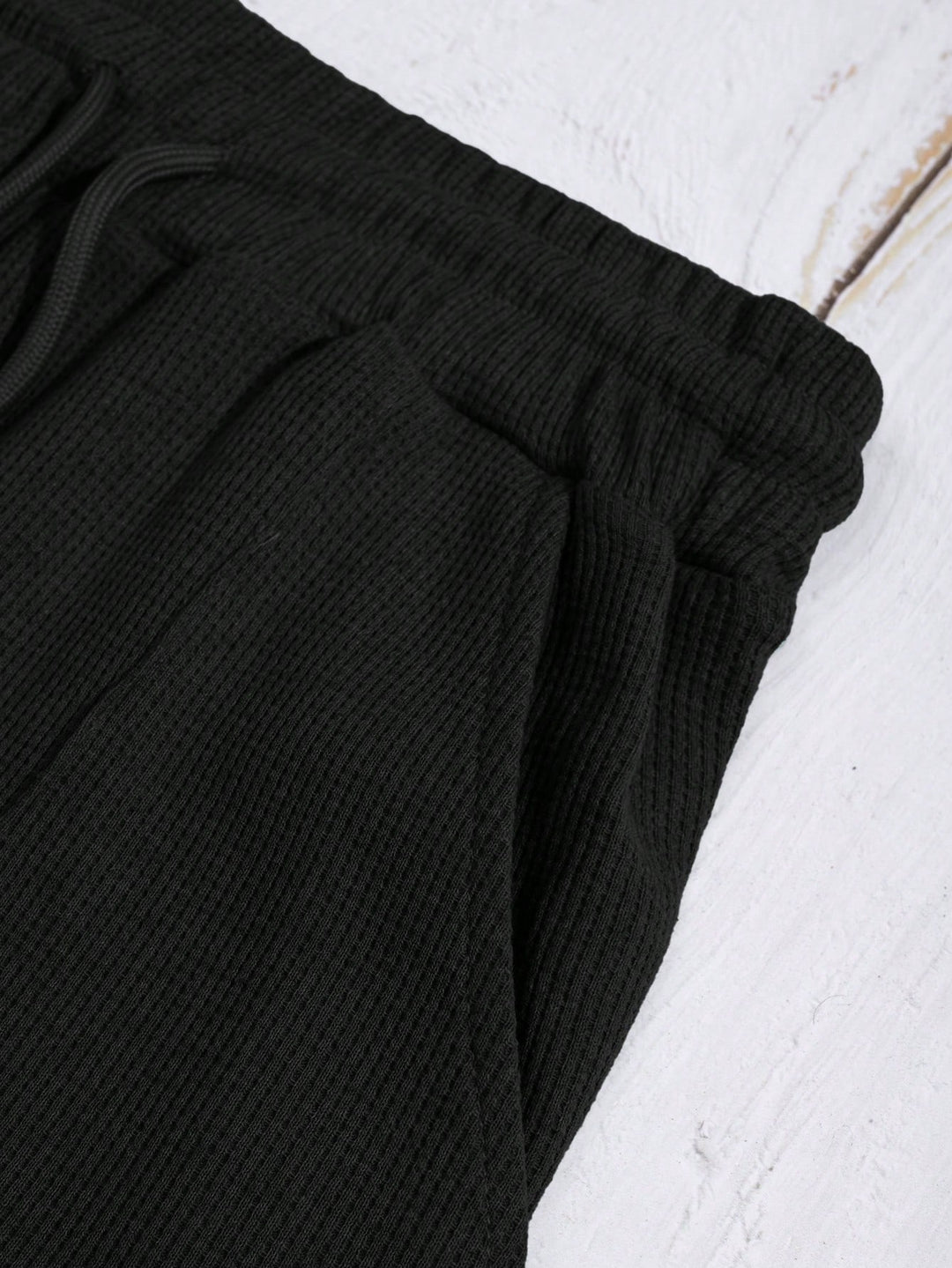 Mens Cotton Waffle Short Sleeve Set