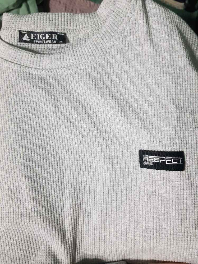 Mens Cotton Waffle Short Sleeve Set