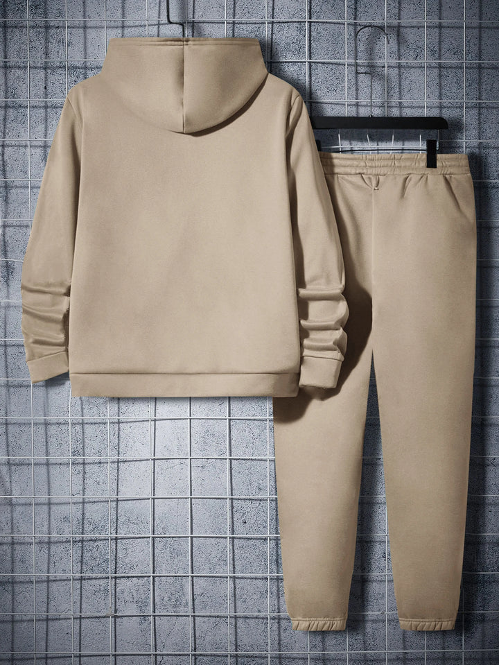 Men's Kangaroo Pocket Hoodie & Sweatpants Set