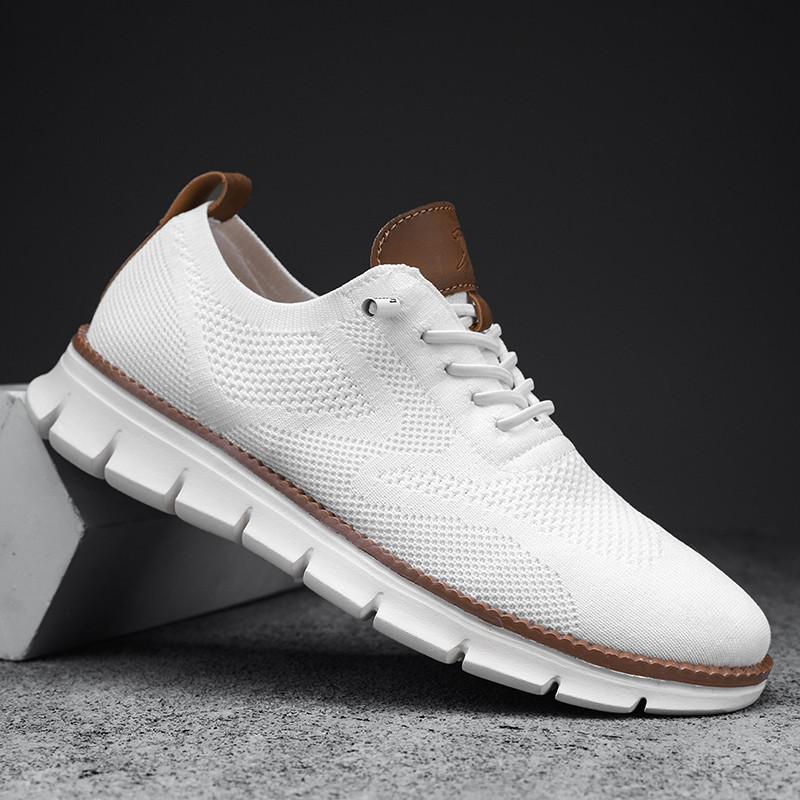 Men’s Breathable Knit Canvas Sneakers  