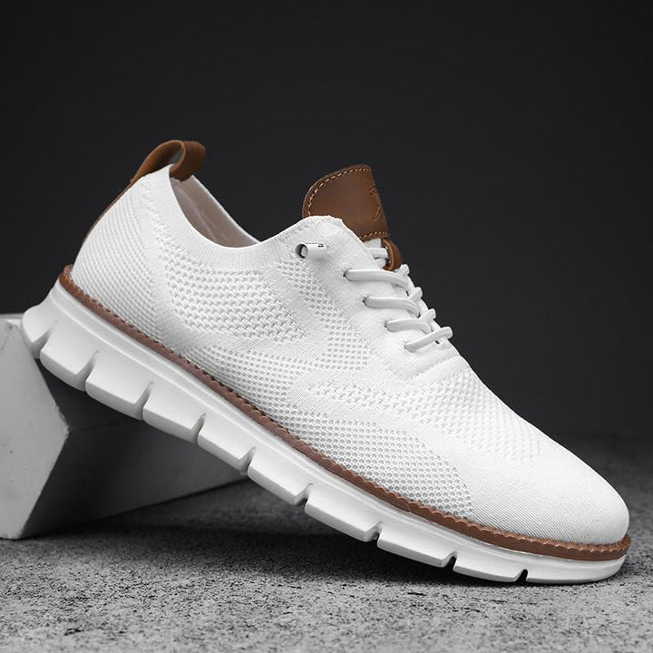 Men’s Breathable Knit Canvas Sneakers  