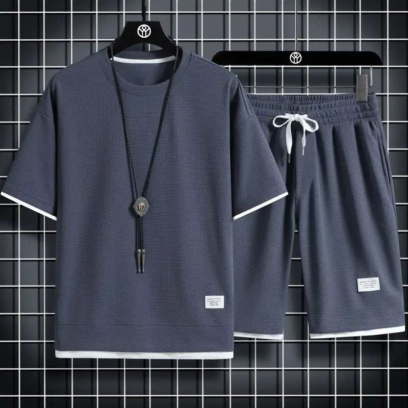 Mens Linen Blend Summer Set