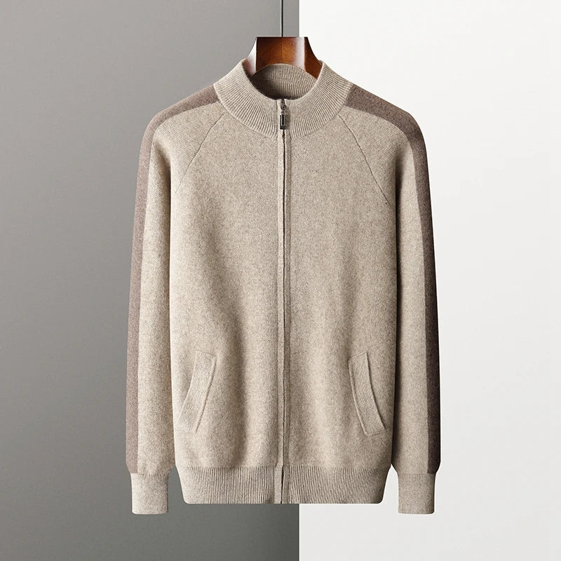 Mens Luxe Cashmere Zip-Up and Lounge Pants