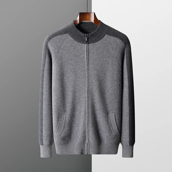 Mens Luxe Cashmere Zip-Up and Lounge Pants